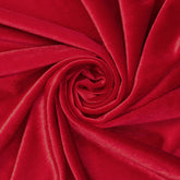 Vintage Dark Red —Stretch Velvet Fabric—— 90% Polyester, 10% Spandex— 60/61 Inches—20% Vertical